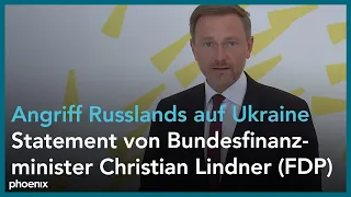 Christian Lindner: Statement zum russischen Angriff auf die Ukraine