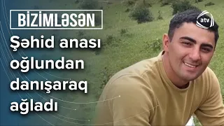 Oğlunun üzərindən götürdüyü qanlı bayrağı saxlayan Şəhid anası - Bizimləsən