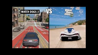 WATCH DOGS 2 VS GTA V/GRAPHICS COMPARISON