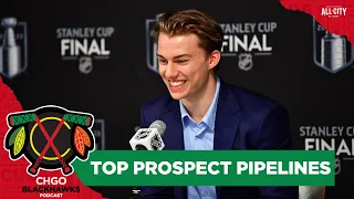 Where do the Blackhawks rank among the NHL’s top prospect pipelines? | CHGO Blackhawks Podcast