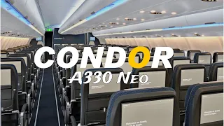 [4K] CONDOR Airbus A330 Neo - The Quietest Cabin in the World | Flight from Toronto to Frankfurt