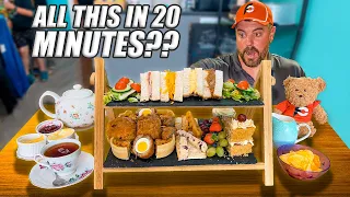 Only 2 People Had Beaten This British Afternoon Tea "Mega Mix" Challenge in Lincoln, England!!