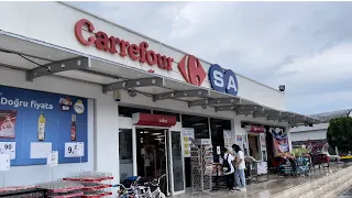 МИГРОС-CARREFOUR СРАВНИВАЕМ ЧТО ЛУЧШЕ.ТУРЦИЯ,КЕМЕР.ОБЗОР  МИНИГИПЕРМАРКЕТА КОРФУР ЦЕНЫ,АССОРТИМЕНТ