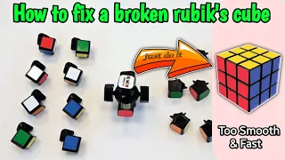 How to fix a broken rubik's cube | tuta hua cube kaise jode | how to fix a cube like a pro | #viral