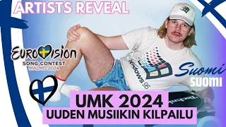 🇫🇮 UMK 2024 Artists & Songs Finland (Uuden Musiikin Kilpailu 2024) | Finland Eurovision 2024