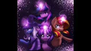 MLP(MIX): Sunset ,Twilight, Trixie and Starlight - Power