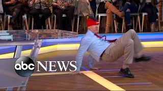 Viral break-dancing dad Ben Hart, or Beni-Hana, performs on 'GMA'