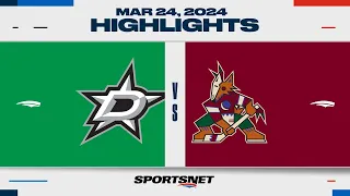 NHL Highlights | Stars vs. Coyotes - March 24, 2024