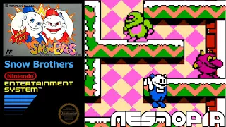 Snow Brothers (1991) Nintendo Entertainment System (NES) Gameplay in HD (Nestopia)