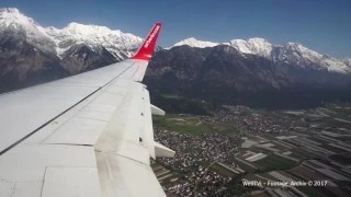 Landing at Airport Innsbruck/Tyrol