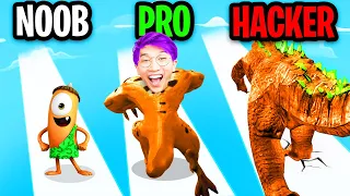 NOOB vs PRO vs HACKER In MONSTERS CATCH!? (ALL LEVELS!)