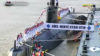 Церемония ввода в состав ВМС Мьянмы дизель-электрической подводной лодки китайского проекта 035