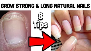 How To Grow Long and Strong NATURAL NAILS in 5 Days! (8 TIPS)