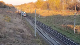 🇺🇦 UltraHD 4K Електропоїзд ЕКр1-001 «Тарпан» рейсом IC+ 763 Київ-Одеса