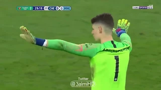 Chelsea goalkeeper Kepa Arrizabalaga refuses to be substituted shortly before penalty shootout