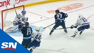 Nikolaj Ehlers Deflects Beautiful Pass From Paul Stastny Top-Shelf