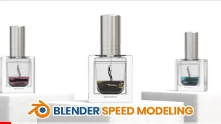 3D Perfume Animation - Blender Speed Modeling
