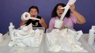 DIY TOILET PAPER SLIME - NO GLUE SLIME