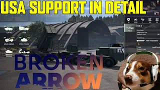 Detailed look at USA Support Tab in the Broken Arrow Beta