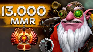 Второй 13.000 ММР игрок в мире! Pure на Снайпере - Sniper DOTA 2