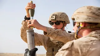 Rapid Shooting! U.S. Army M224A1 Mortar System During the 60mm Live Fire