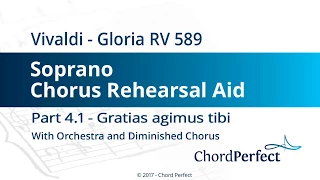 Vivaldi's Gloria Part 4.1 - Gratias agimus tibi - Soprano Chorus Rehearsal Aid