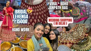 We got BRIDAL Lehenga under ₹15000 at Chandni chowk | Wedding Shopping in DELHI | Shalini Mandal