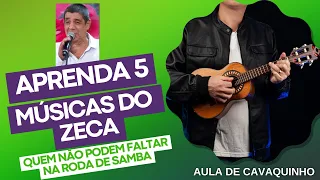 APRENDA 5 MÚSICAS DO ZECA PAGODINHO | ESCOLA DE CAVACO DANIEL MARTINS | AULA DE CAVAQUINHO