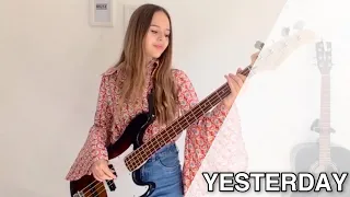 THE BEATLES - Yesterday [Bass Cover + Tab] by Lilou Gerardy