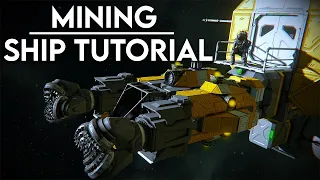 Space Engineers: How to build a mining ship! (live build)