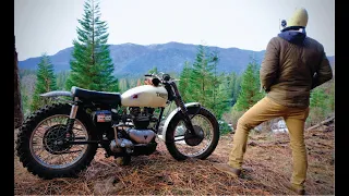 Exploring the Sierras on a 1957 Triumph Desert Sled