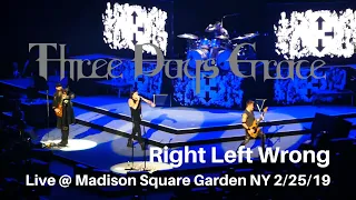 Three Days Grace - Right Left Wrong LIVE @ Madison Square Garden New York City NY 2/25/19