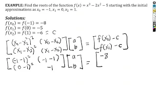 Muller's Method