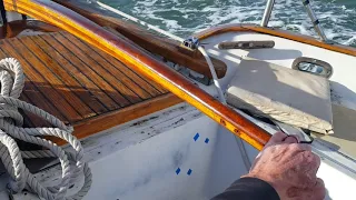 Full Keel Awesomeness. Westsail 32 "Aerides" Downwind