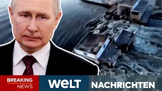 PUTINS KRIEG: Kachowka-Staudamm gesprengt! "Neue Dimension!" Jetzt droht Katastrophe | WELT Stream