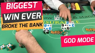 Biggest Blackjack Win Ever - Broke the Bank - NeverSplit10s