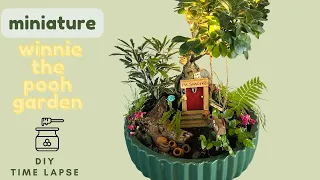 Create a MINIATURE Winnie the Pooh Garden using Walmart materials and plants!