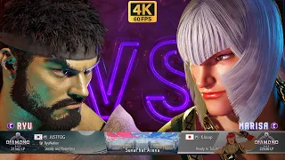 SF6 💥 JUSTFOG (RYU) VS KJOXXP (MARISA) 💥 4K ACTION 💥 STREET FIGHTER 6