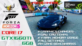 Forza Horizon 5 Benchmarks + IN game benchmarks | GTX 1660 Ti | 1080p | ASUS TUF F15 core i7 10870H