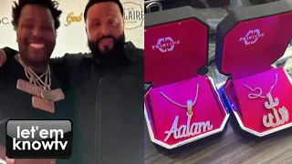 Gumbo Just Sent Dj Khaled Two Diamond Chains From Pristine Jewelers After Icing Out Moneybagg Yo