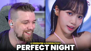 LE SSERAFIM x Overwatch 2 (르세라핌) 'Perfect Night' MV | REACTION
