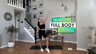 40 Minute Cardio Workout at home | No equipment | HIIT | Calorie Burn | No repeats | Modifications