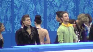 00017 Sochi 2014 Virtue - Moir backstage before warm up FD