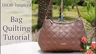 How to make Dior Inspired Quilting for Your Bag - A sew along and tutorial DIY