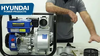 The Hyundai HY80 Petrol Water Pump Unboxing & Assembly Guide 212cc Water Pump