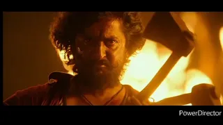 Dasara hero natural star Nani powerful⚡ 💥 mass Fight trailer video C G A