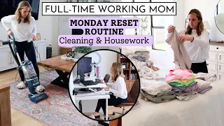 Monday Reset Routine as a Full-time Working Mom | Productive Daily Cleaning & Housework Routine