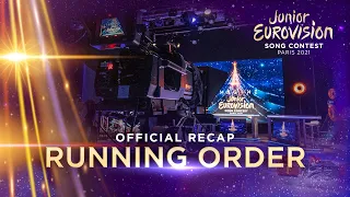 OFFICIAL RECAP: Running Order of the Junior Eurovision Song Contest 2021