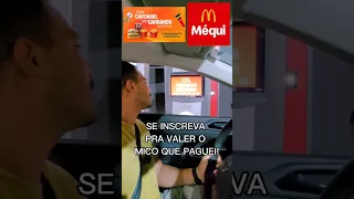 Pedindo Drive Thru CANTANDO pra ganhar BATATA! #mequi #mcdonalds #drivethru