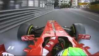 Crash of Felipe Massa in FP3 Monaco